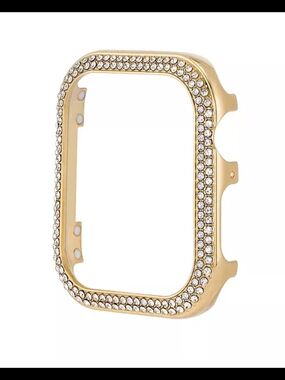 ​Anne Klein 44mm Crystal Apple Watch Bumper Case Gold